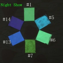 100 г/лот смешанные 5 видов цветов Световой фосфор Косметическая пудра 12 Цветов люминесцентные Косметическая пудра покрытие, DIY Glow Лак для ногтей украшения Материал