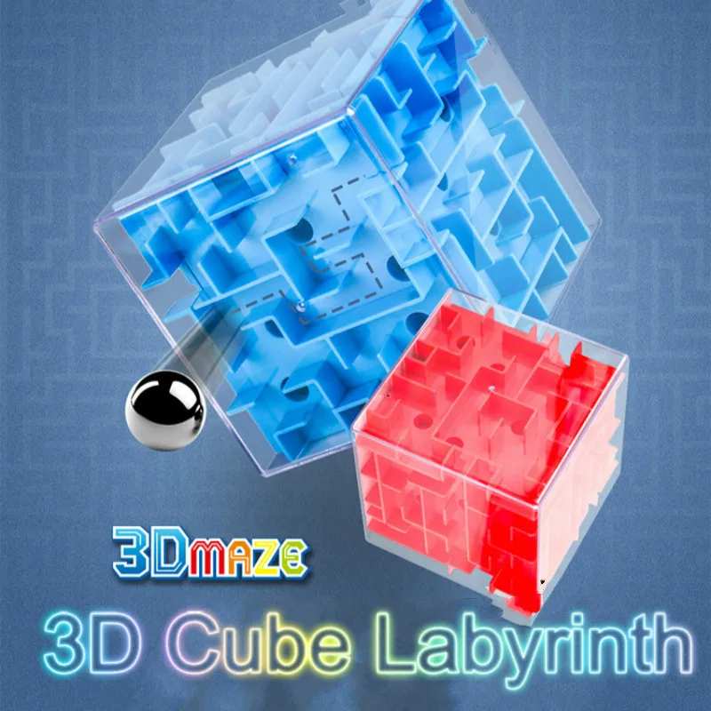 

Maze Magic Cube Puzzle Game Labyrinth Ball 3D Cube Labyrinth Fun Brain Game Improve Challenge Educational Toys for Children