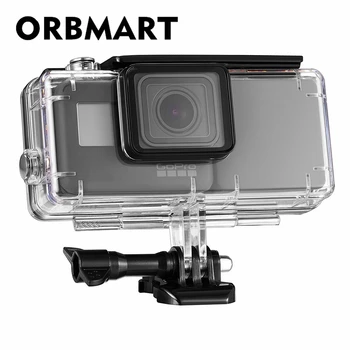 

ORBMART Waterproof Protective Case Cover Housing Shell With 2300 mAh Extended Battery Side Power Bank For Gopro Hero 5 6 7 Black