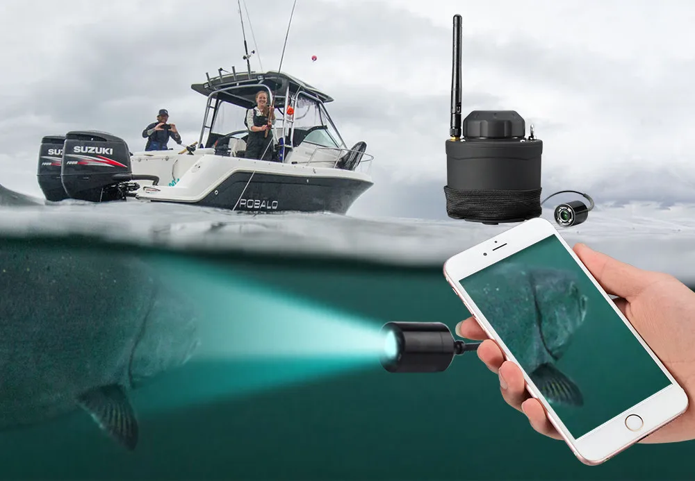 WIFI Underwater Camera FF3309 80M Wireless Operating Range Carp Sounder Deeper Fishfinder Fishing Fit For Android IOS APP (2)