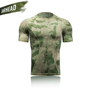 

Outdoor Breathable Camo T-Shirt Men Wargame Quick Drying Sports T-Shirt Clmbing Cycling Hiking Camping Fast Drying T Shirt