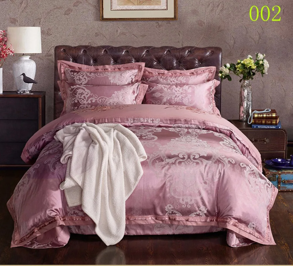 Luxury European Lace Style Wedding Jacquard Bedding Cotton Bedding