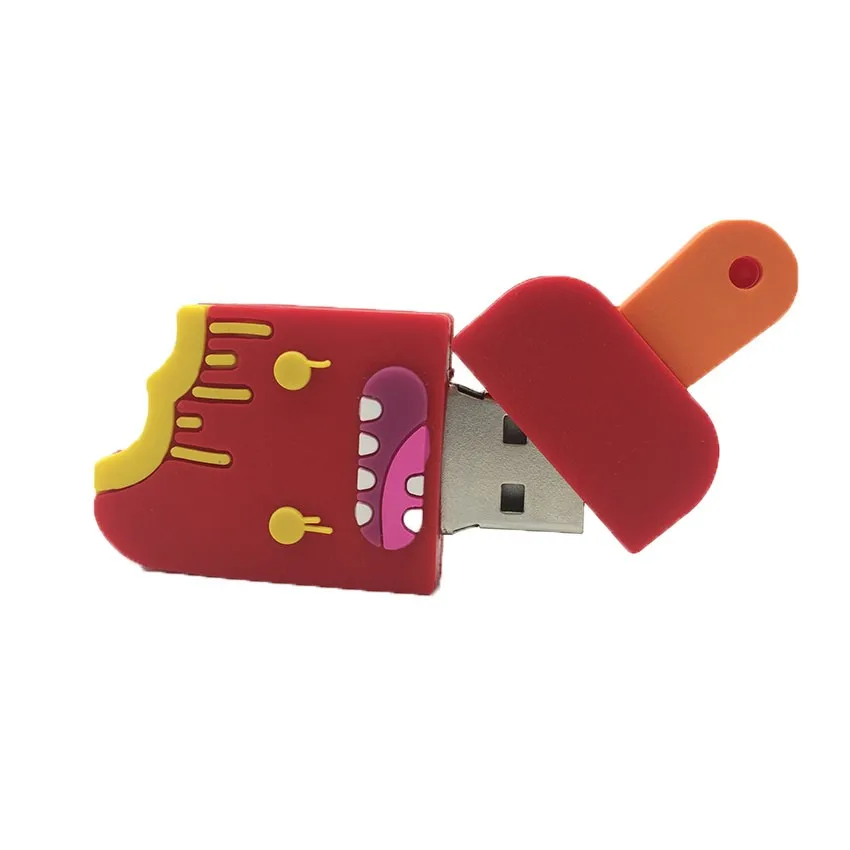 Popsicle, персональная карта памяти, мультяшная флешка, USB флеш-накопитель, 128 ГБ, 64 ГБ, 32 ГБ, 16 ГБ, 8 ГБ, 4 Гб, флешка для мороженого