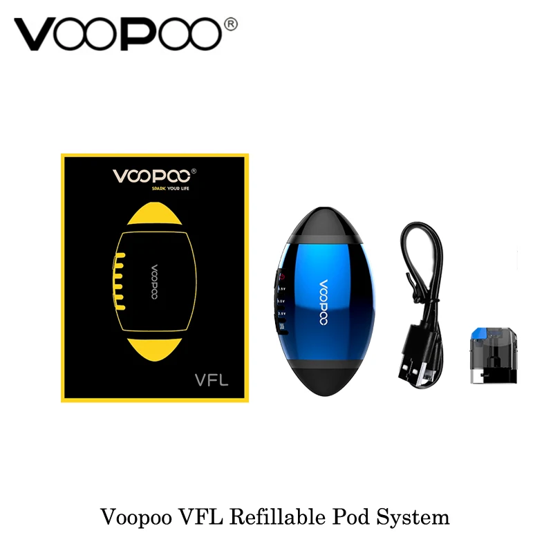 

Newest Cartridge Voopoo VFL Pod Starter Kit pod vape Kit All-in-one System 0.8ml Capacity Catridge With 650mAh Internal Battery