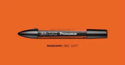 Winsor& Newton Promarker профессиональный дизайн маркеры желтый и оранжевый тон - Цвет: mandarin