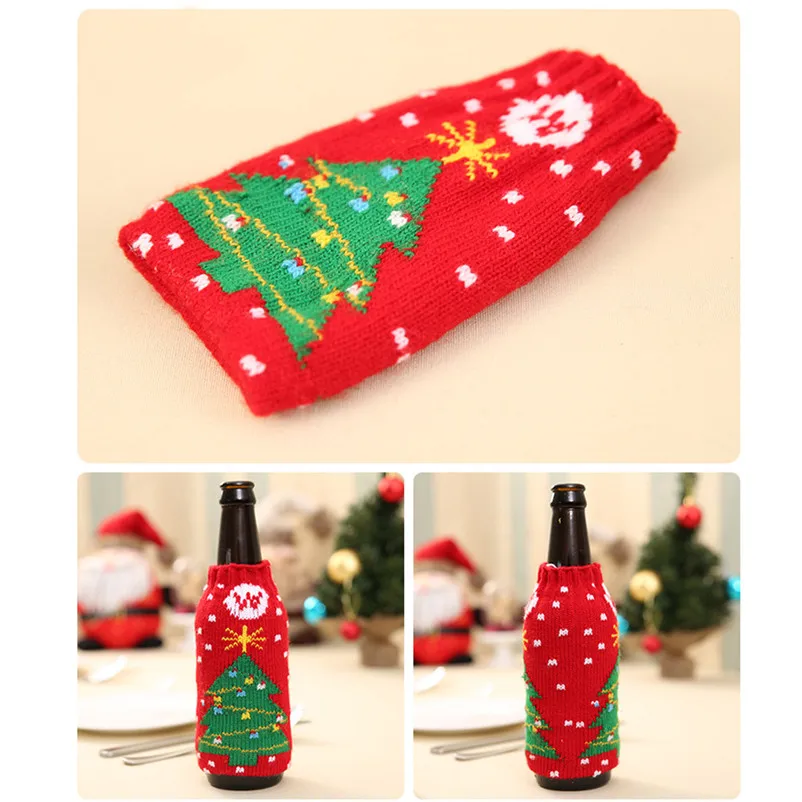 1pc Christmas Wine Bottle Set Santa Decoration Xmas Bottle Cap Xmas Decor Christmas decorations for home detalles navidad O18 (12)