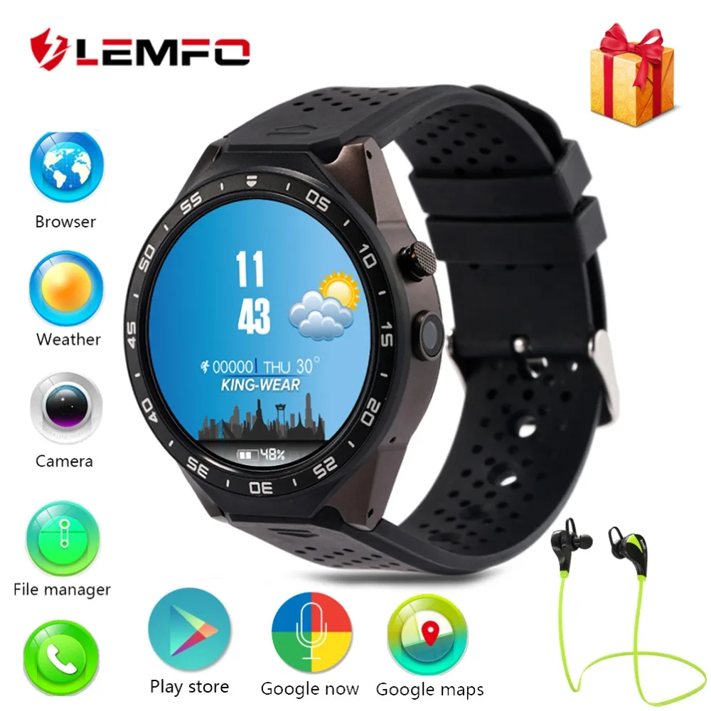 lemfo kw88 3g smart watch