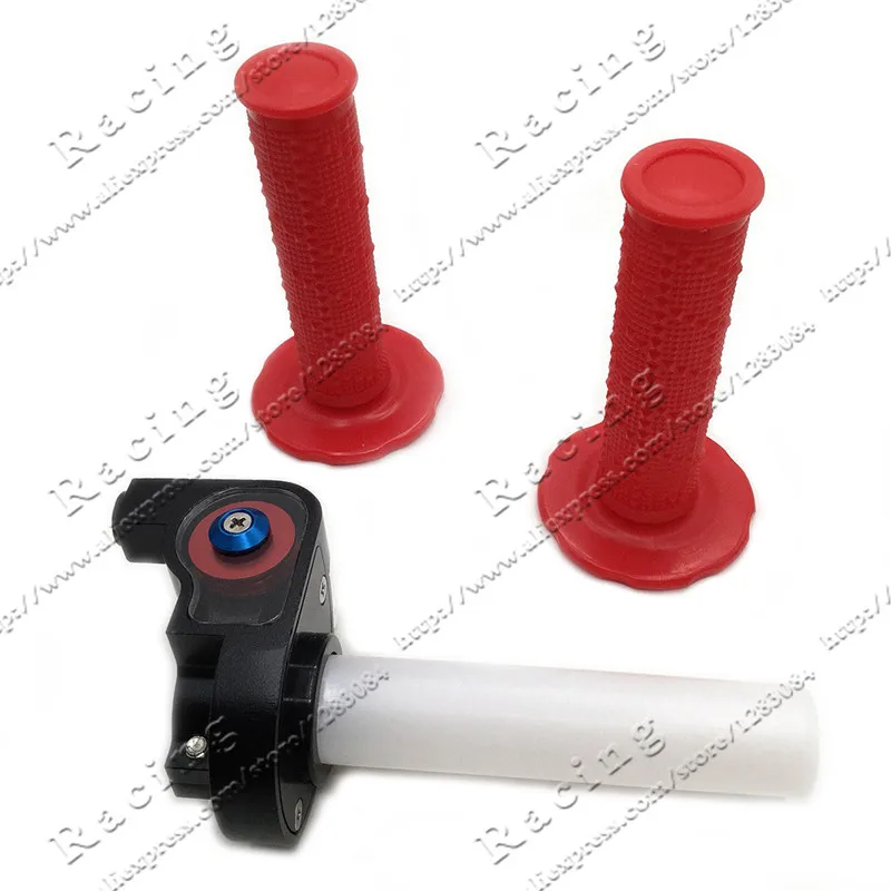 

Handle Grips and Throttle Settle Twist Throttle Clamp Plastic With Aluminum For Motorcycle Pit Dirt Bike Motocross ATV Offroad
