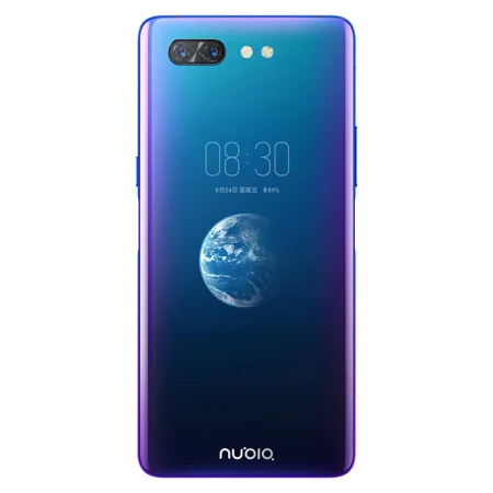 Новый zte Nubia X мобильный телефон 8 ГБ/128 ГБ Snapdragon 845 Octa Core 6,26 + 5,1 ''двойной Экран 16 + 24 Мп Камера 3800 мА/ч, два, определение отпечатка пальца