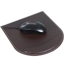 Venta caliente de Alta Calidad de Cuero de LA PU Cojín de Ratón de Moda Portátil Reposamuñecas Pad Soporte Para las Muñecas Ordenador Ratones Estera Grande de Negocios Pad