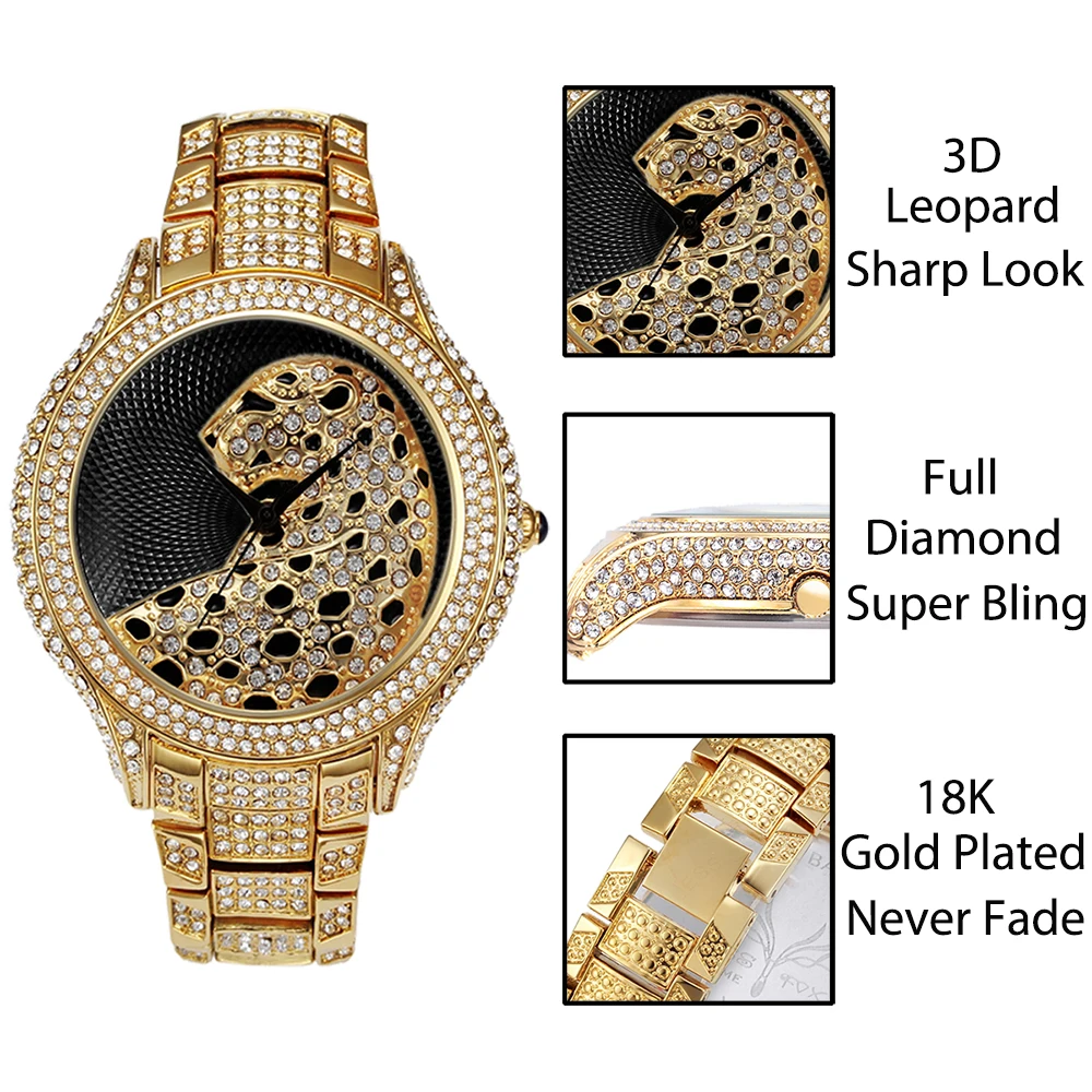 Beste Miss Fox Rol Luxe Horloge Mannen Diamond Gold Heren Horloges Top Brand Luxe C Zwart Eenvoudige Tiger Xfcs Business Mannen s Quartz Horloge