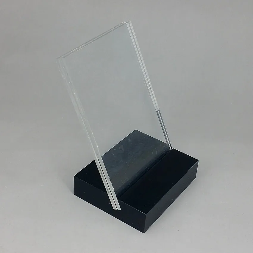 Plastic 6x9cm POP Advertising Acrylic Clear Sign Display Show Price Tag
