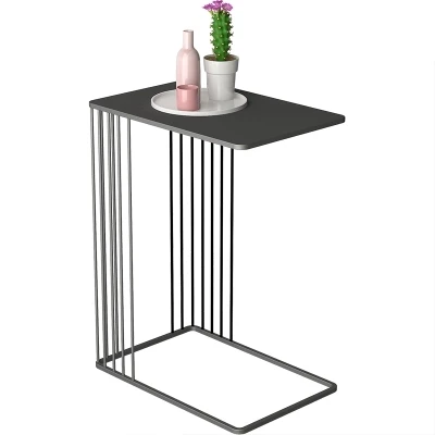 Nordic U-type metal flower modern living room sofa creative wrought iron side coffee table Nordic U-type metal flower modern living room sofa creative wrought iron side coffee table