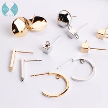 Круглый квадратный ушной крючок в форме C, серьги-подвески, серьги-клипсы, аксессуары, серьги ручной работы, материал изделия