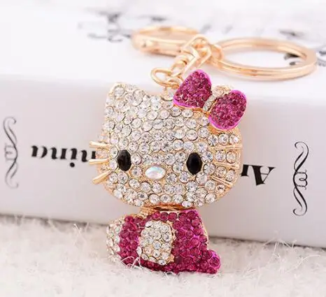 Брелок для женщин hello kitty брелок ключей с героями мультфильмов | Украшения и