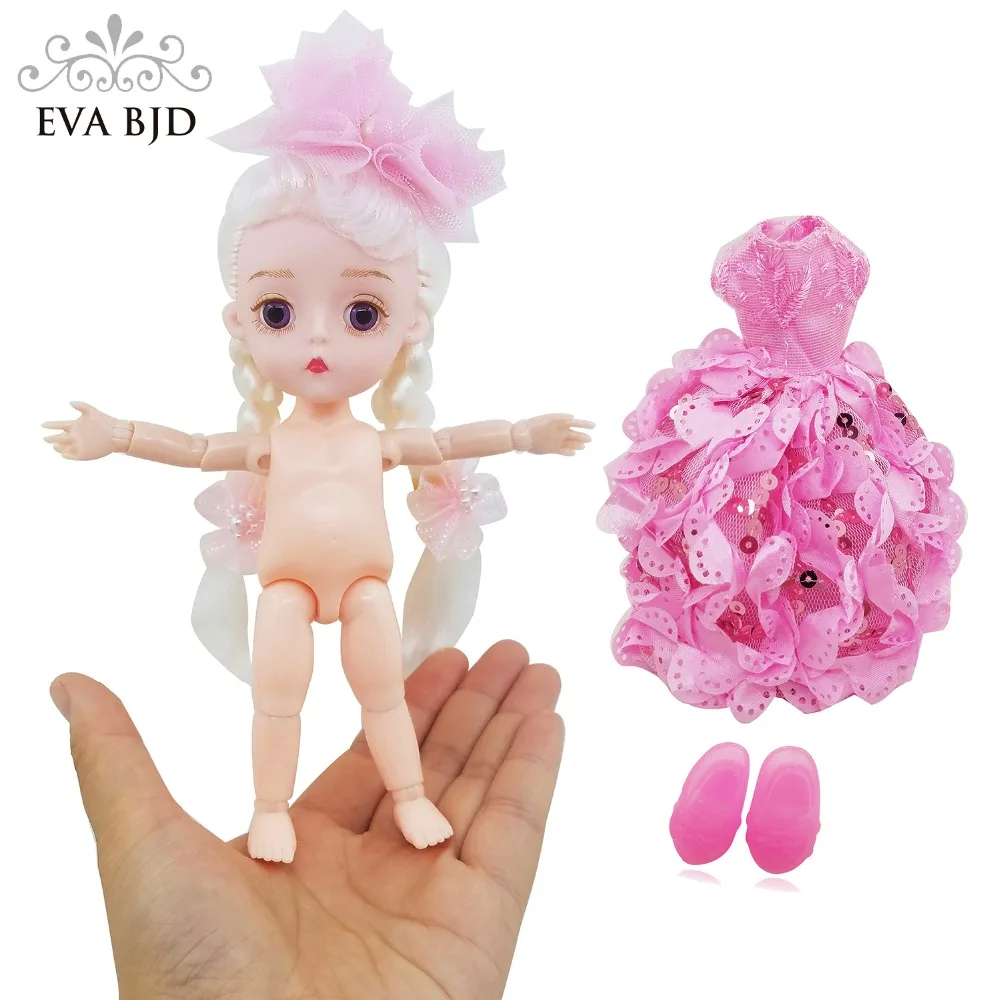 1/8 EVA BJD абсолютно новая кукла принцессы на пальце 1:8 Милая 15 см 5 9 &quotSD шарнирная ABS +