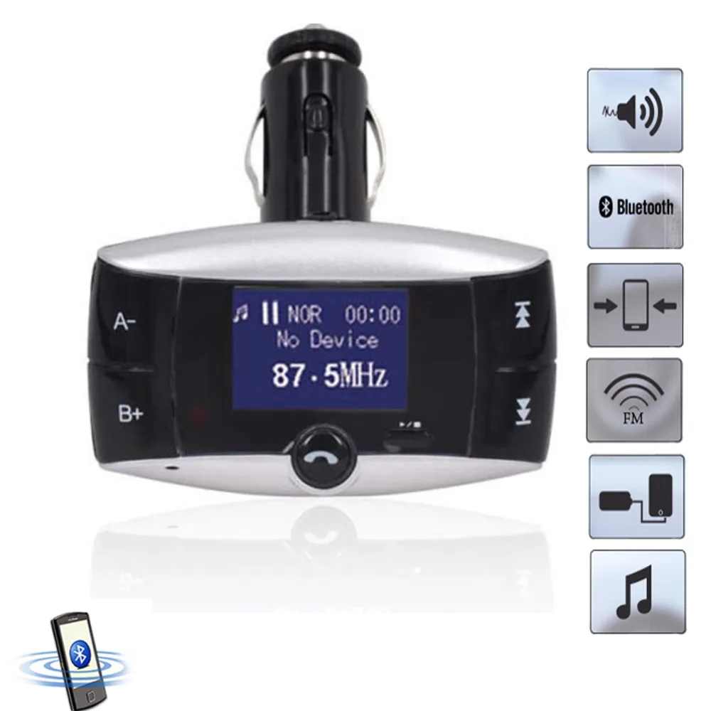 

2017 Portable FM Transmitter Car Kit MP3 Player Wireless FM Modulator Stereo Adapter Bluetooth Handsfree Car Radio Music Player