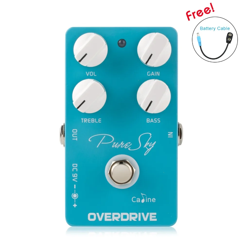 

Caline CP-12 Pure Sky OD Guitar Overdrive True Bypass pedal Highly Pure and Clean Overdrive clean Guitar part