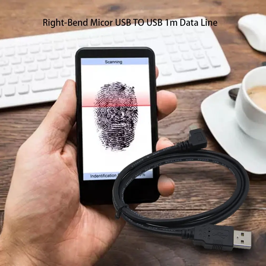 منحنى المصغّر usb كابل سريع شحن الهاتف المحمول الروبوت Reversibe كابل 1.5 M 1 M بيانات كابل الشاحن لسامسونج HTC LG
