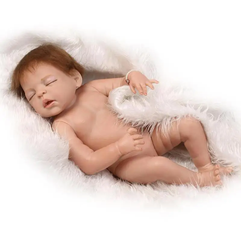 55 см NPK платье девушка Моделирование Reborn Baby Doll Дети Playmate силиконовые игрушки