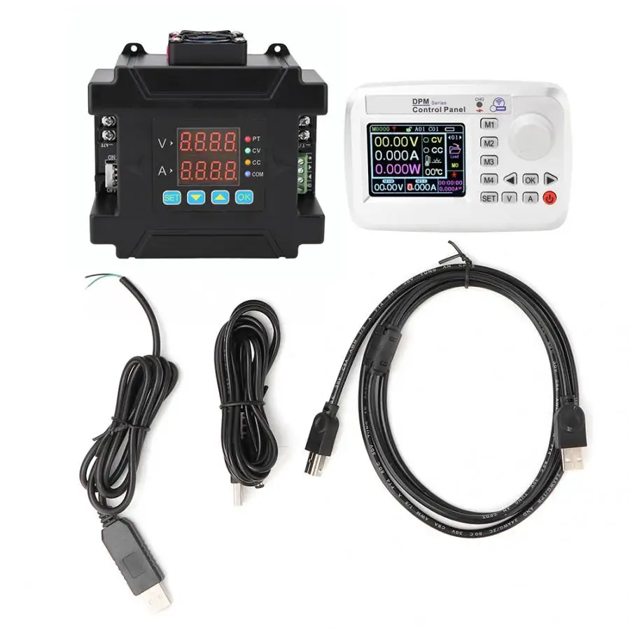 

New 0-60V 0-8A Ouput Adjustable DPM8608-RF Remote Control Programmable DC Power Supply with LCD adjustable