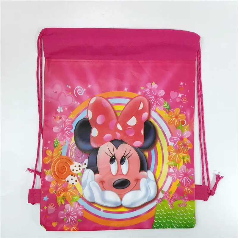 

1pc Cartoon School Bag for Boy Girl Drawstring School Backpack Birthday Gift Bag Student book bag