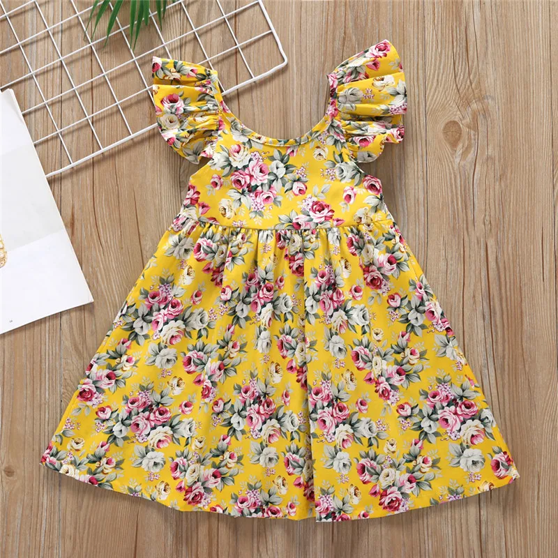 

Cukoe Pretty Ruffle-sleeve Floral Dress