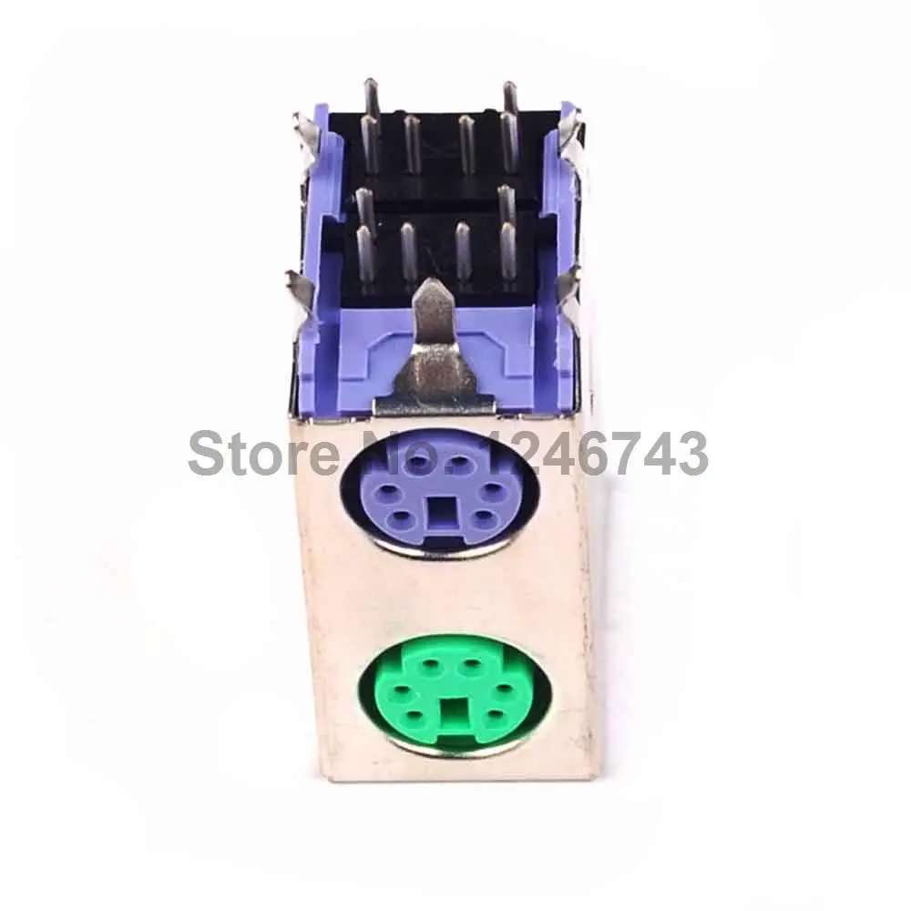 

10PCS PS2 Double Socket PS2 Socket Keyboard and Mouse Socket PS2 Double Seat