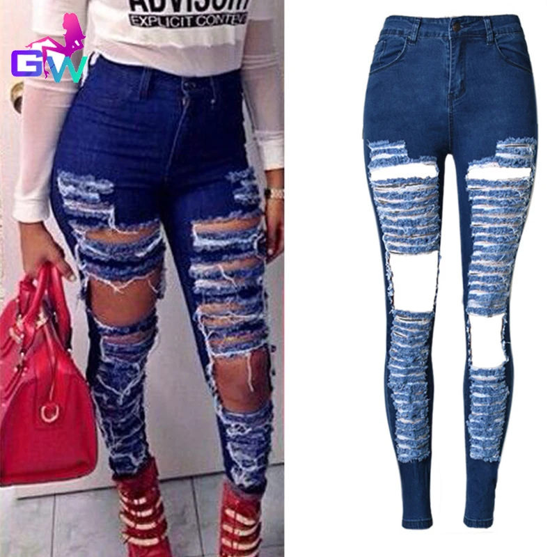 jeans with lots of holes