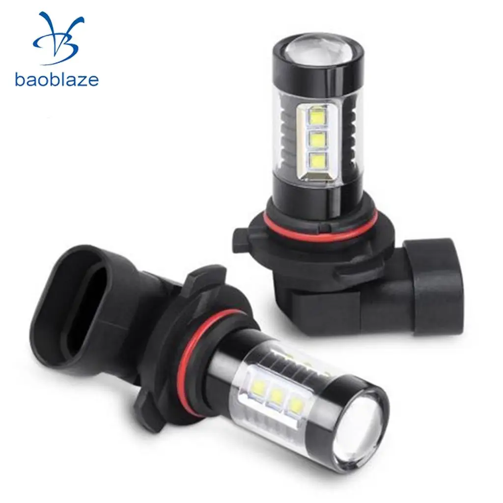 2x 80W H10 High Power LED 6000K Super White Fog Light Bulbs Conversion Kit