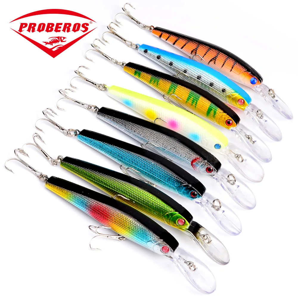 

Minnow Fishing Lures 125mm/14g Plastic Hard Bait Wobbler Crankbait 3D Eyes Laser Floating Sea Fishing Isca Artificial Tackle