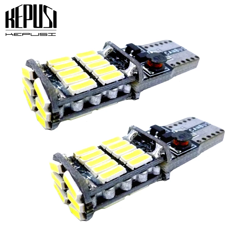 

2x t10 w5w canbus car interior light 194 501 led 26 4014 SMD Instrument Lights bulb lamp dome light no error 12V 6000K