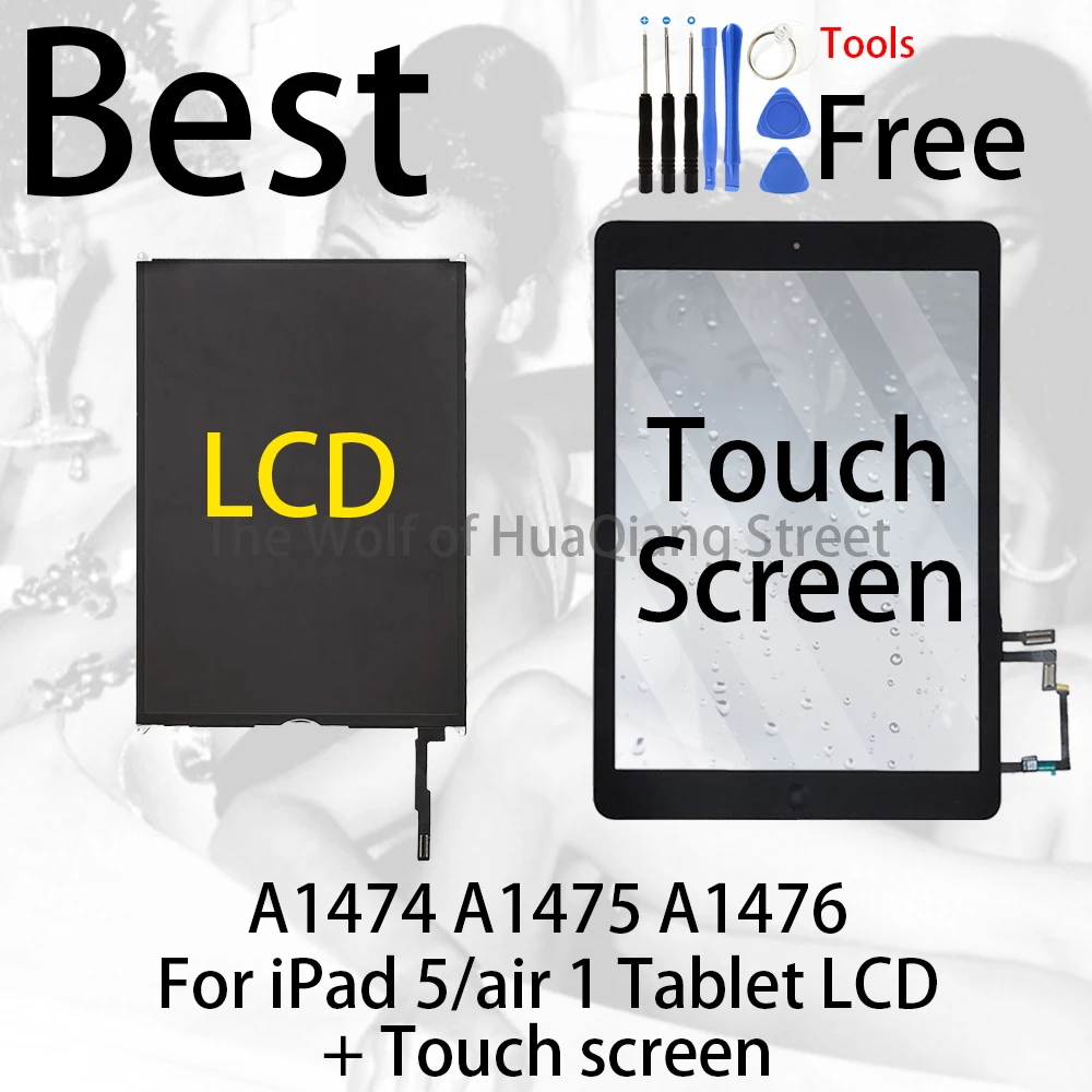 Best Original For iPad Air Air1 5 Table LCD A1474 A1475 A1476 Panel