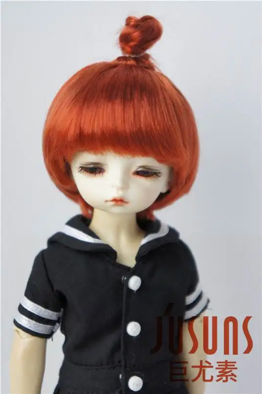 JD363 6-7 дюймов 16-18 см синтетический мохер кукольные парики 1/6 YOSD Updo BJD волосы