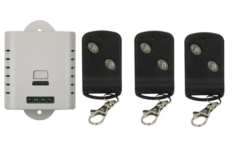 

85V 110V 120V 220V 250V 1CH Wireless Remote Control Switch Transmitter with Two-button Receiver for Appliances Gate Garage Door