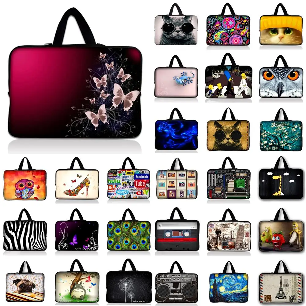 Fashion Soft Sleeve Bag Case For Macbook Air Retina Pro 10.1 11.6 13.3 14.4 15.4 15.6 17.3 Computer For Asus Hp Lenovo Laptop
