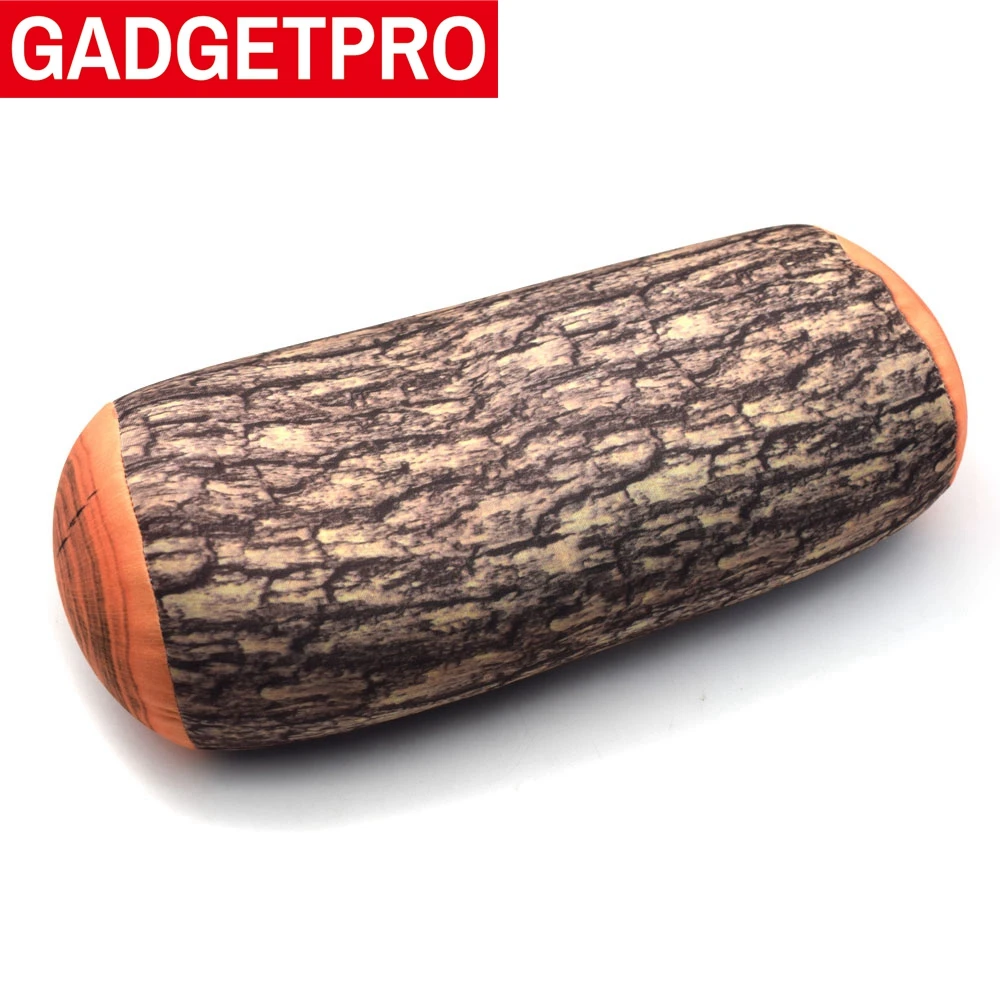 

Gadgetpro New Creative Simulation Tree Stump Wood Log Long Pillow Home Bed Car Back Cushion Soft Neck Throw Pillows