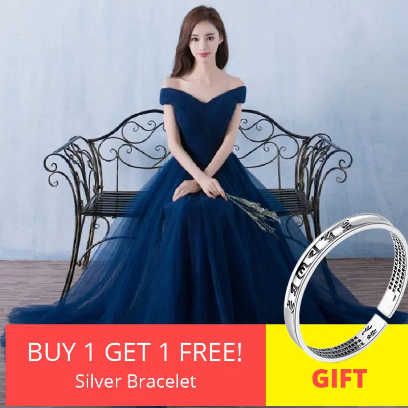 

Beauty Emily Elegant Backless Long Royal Blue Evening Dresses 2019 Lace Up Party Maxi Dress Formal Prom Party Dresses