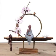 Элегантный креативный обратного потока ароматическая горелка традиционный Будда лотоса классический дым водопад ароматический держатель домашний декор