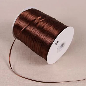 

REDJCK 880 Yards\lot 1/8" 3 mm Width Polyester Silk Satin Ribbon For DIY Material Gift Box Wrap Packing Webbing Ribbons