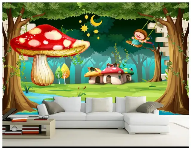 High End Custom Wallpaper Wall Murals Dream High End Custom Wallpaper Wall Murals Dream Forest Beautiful Mushroom Children