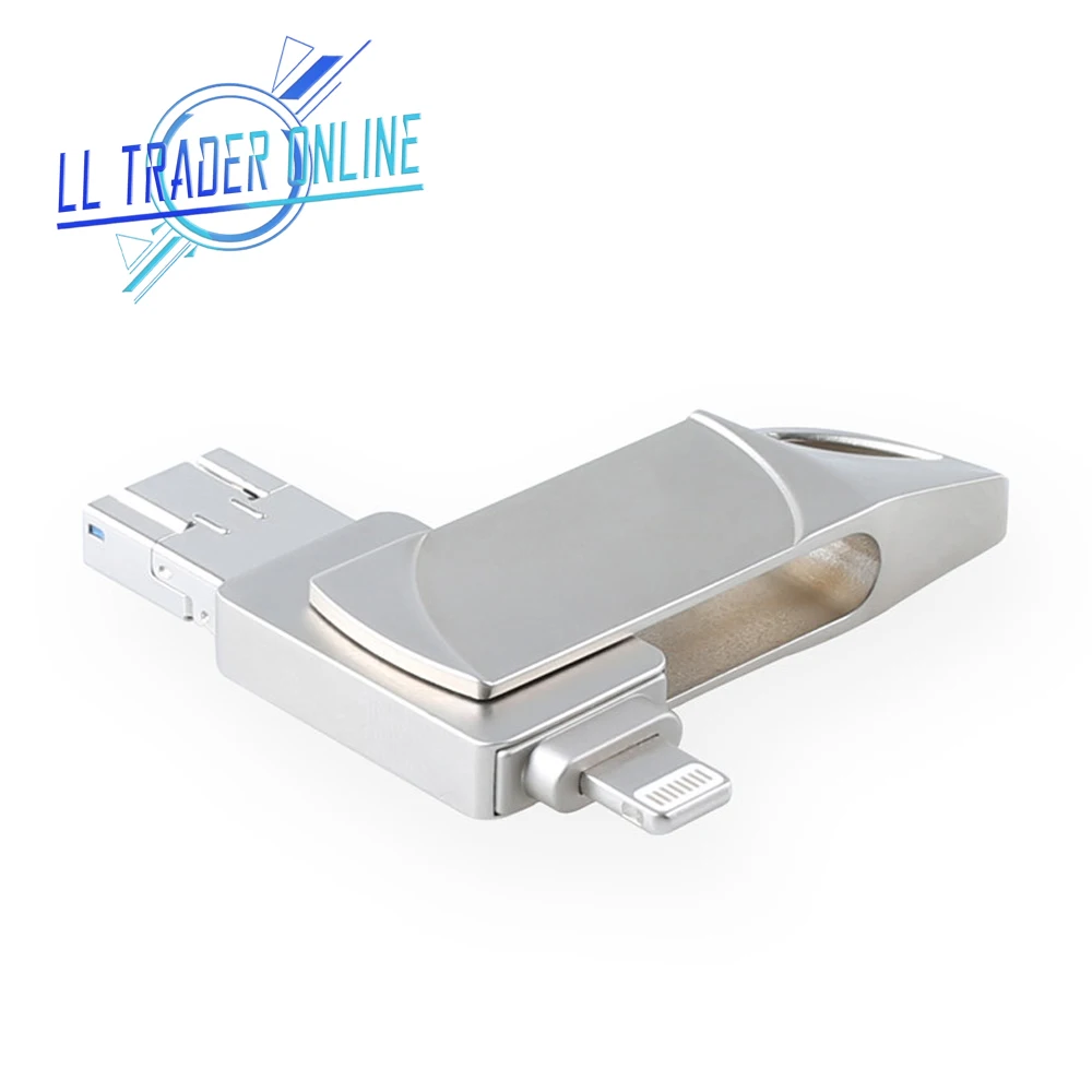 

LL TRADER 128GB Flash Drive USB 64GB USB Pendrives Disk For iOS OTG iPhone iPad Android Devices Mini Memory Storage 32G Stick