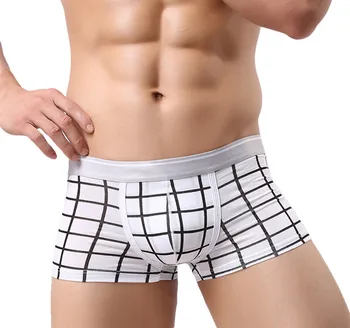 

Sexy Underwear Men Boxers Shorts Modal Panties Man Printed Breathable Low Rise U Convex Pouch Underpants Cueca masculina M-XL