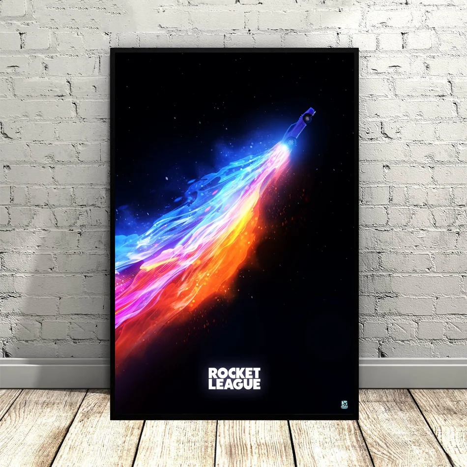 

Rocket League Poster Canvas Poster Movie poster Wall Pictures for Living Room No Frame