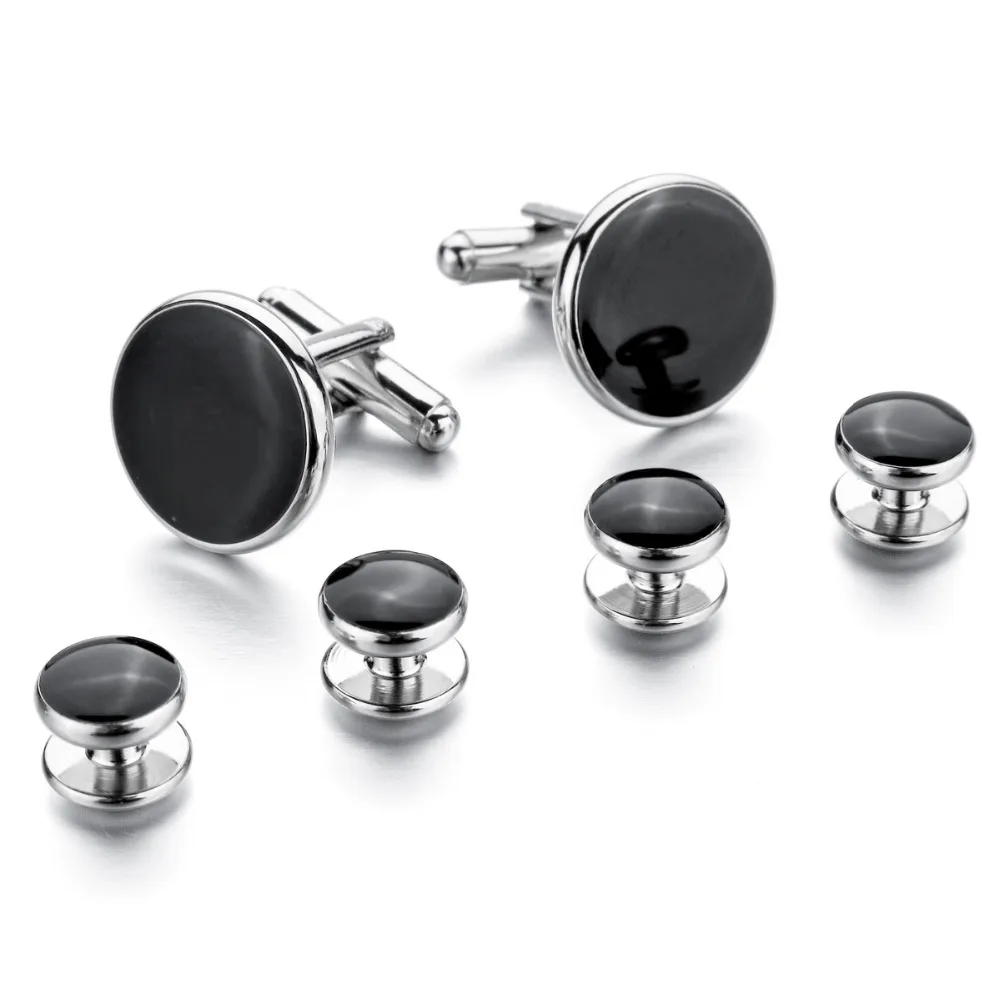 Men's jewelry Charm Classic luxury Cufflinks and Studs Set for Tuxedo