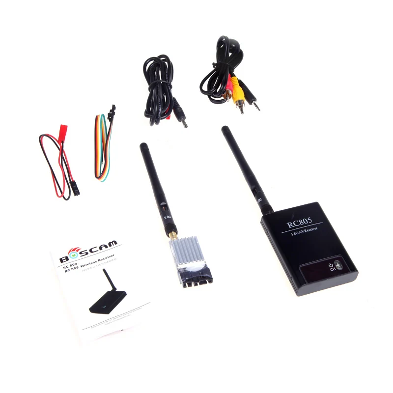 

5.8G FPV 200mW AV Wireless Transmitter TX 5.8GHz Rx RC Receiver TS351+RC805 Kit 2KM 2000M