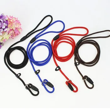 

Cheap Nylon Rope P Chock Obedience Leash Dog Training Slip Leads 4 Color 3 Sizes
