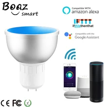Boaz-EC умный Wifi точечный светильник лампа GU5.3 светодиодный умный светильник Smartlife пульт дистанционного управления Alexa Echo Google Home IFTTT Tuya Smart