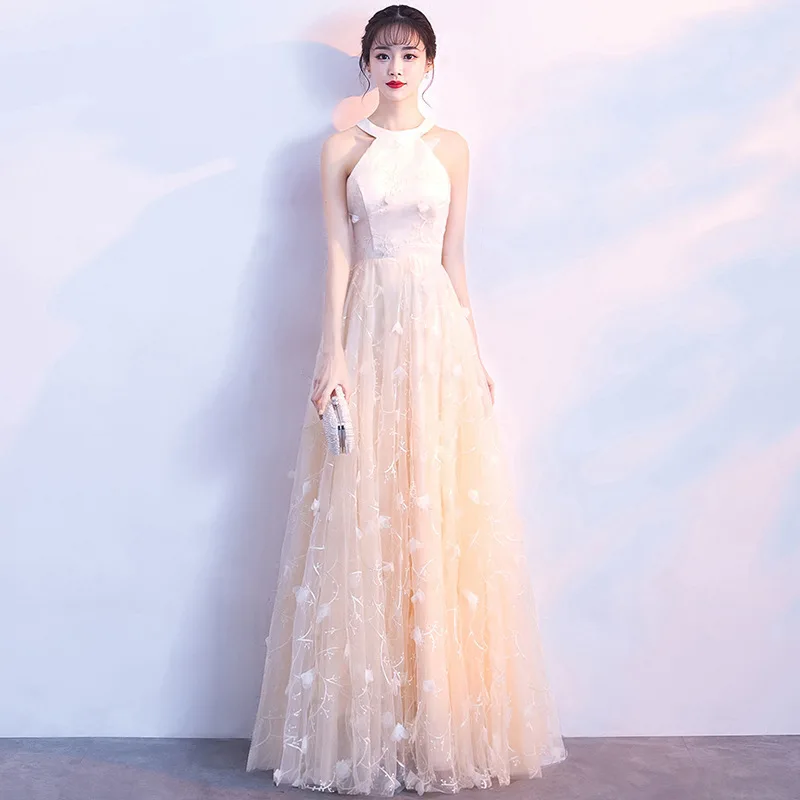 

Mingli Tengda 2018 New Sexy Lace O Neck Bridesmaid Dresses Elegant Simple Dress Woman for Wedding Party vestidos de madrinha