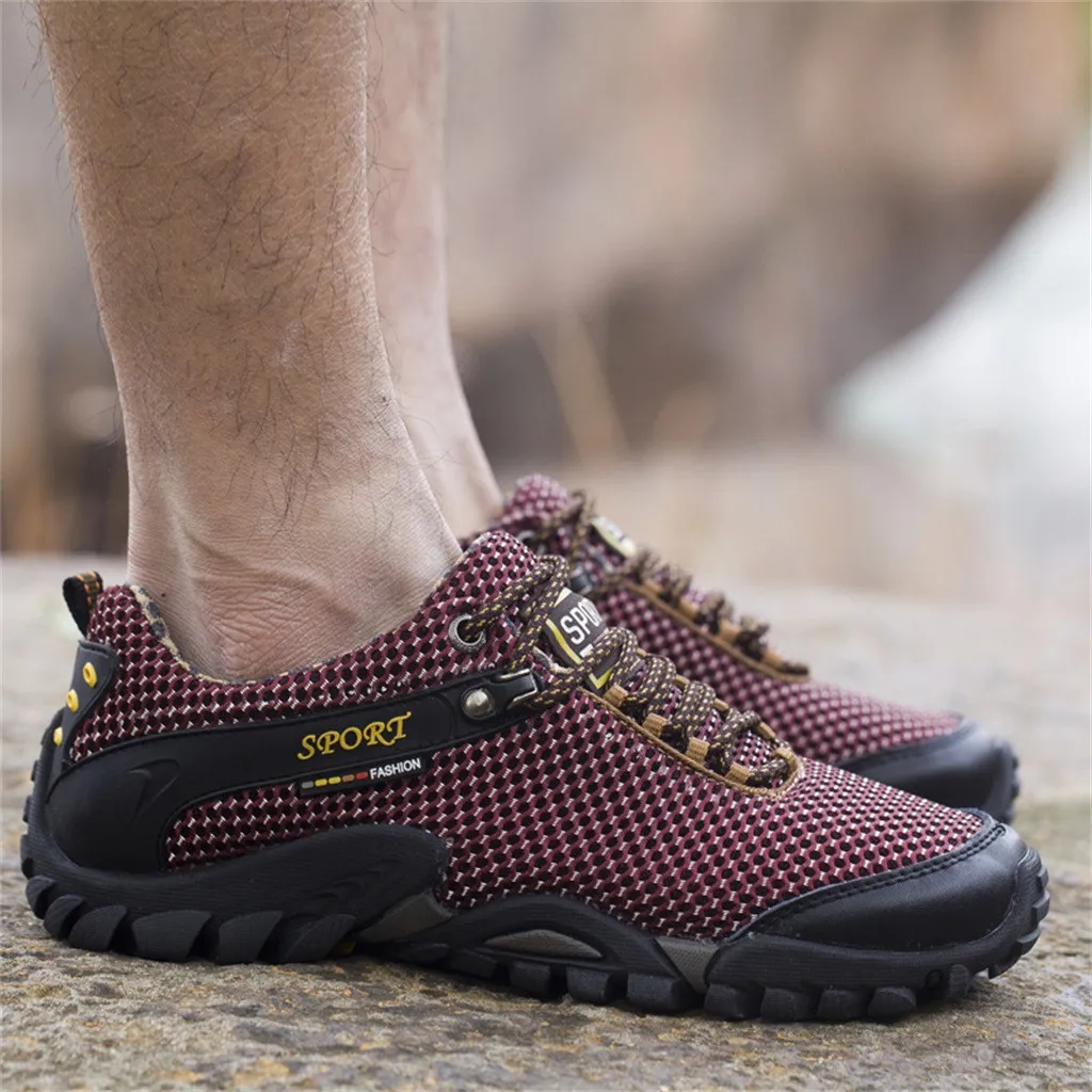 

MUQGEW Men's sneakers Hiking Casual Breathable Mesh Fashion 2019 New Running Non-Slip Work out Comfy Sneakers zapatos de hombre
